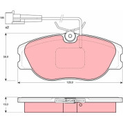 Bremsbelagsatz Lancia P. Kappa 94-01/Thema 84-/Alfa 155/Gtv | GDB1058