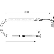 Handbremsseil | PEUGEOT 407 04 | 1987477994