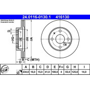 Bremsscheibe | 24.0116-0130.1