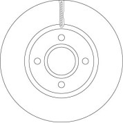 51 481 077 Bremsscheibe VA | FORD B-Max, Fiesta 12 | DF6509