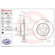 15 481 001 Bremsscheibe VA | MERCEDES W638 96 | 09.6983.10