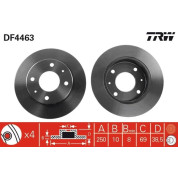 Bremsscheibe Mitsubishi T. Colt | DF4463