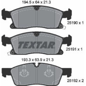 Bremsbelagsatz Jeep P. Grand Cherokee 3.0-6.4 4X4 10 | 2519001
