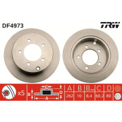 84 482 023 Bremsscheibe HA | MITSUBISHI Lancer 07 | DF4973