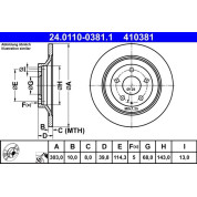 Bremsscheibe Mazda T. Cx-5 2.0-2.5 11 | 24.0110-0381.1