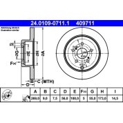 Bremsscheibe | 24.0109-0711.1
