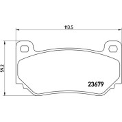 BREMBO Bremsklötze VA | MG MG TF/MGF 01 | P 52 018