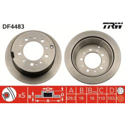 Bremsscheibe Toyota T. Landcr. 4.2Td 98 | DF4483