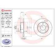 12 482 010 Bremsscheibe HA | AUDI A4,VW Passat 95 | 08.8408.11