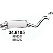 Mittelschalldämpfer | OPEL Astra G 98 | 34.6105