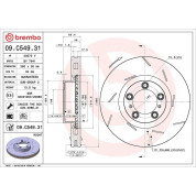Bremsscheibe VA | PORSCHE Panamera 10-16 | 09.C549.31