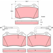 Bremsbelagsatz Alfa P. Gtv/Spider 3.0-3.2 V6 24V 94-05 | GDB1392