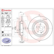 15 482 017 Bremsscheibe HA | MERCEDES W163 00 | 08.7607.11