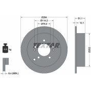 Bremsscheibe Hyundai T. Highway/Ix35/Santa Fe/Trajet 01 | 92134003