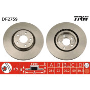 Bremsscheibe Alfa P. Gtv/Spider 95-05 | DF2759