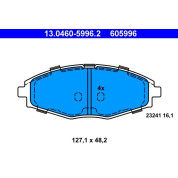 Bremsbelagsatz Daewoo P.Lanos 1,3-1,5/Matiz 0,8-1,0 97-05 | 13.0460-5996.2