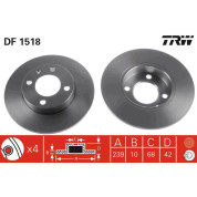 Bremsscheibe Vw P. 10Mm Golf | DF1518