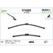 VM488 VALEO Silencio X.TRM Wischer | Peugeot 3008 | 574688
