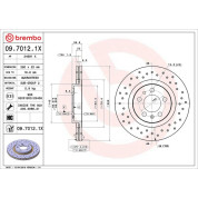 Bremsscheibe VA Xtra | AUDI A3,VW Golf,SEAT,SKODA 96 | 09.7012.1X