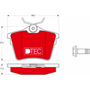 Bremsbelagsatz Peugeot T. 407/607 1,8-3,0 04- Dtec Cotec | GDB1596DTE