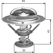 Gates Thermostat | HONDA Accord 98 | TH27078G1