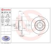 12 481 013 Bremsscheibe VA | AUDI 80 91 | 08.5714.10