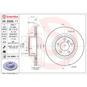 11 482 063 Bremsscheibe HA | BMW X3 10 | 09.B569.11
