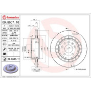 75 482 004 Bremsscheibe HA | SAAB 9-5 01 | 09.B507.11