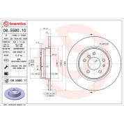 11 482 013 Bremsscheibe HA | BMW E31,E38 90 | 08.5580.11