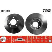 Bremsscheibe Db P. W460 G-Klasse | DF1599