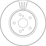 Bremsscheibe | TOYOTA C-HR,Corolla 16 | DF6986S