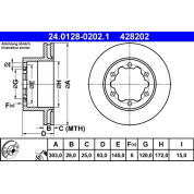 Bremsscheibe Db T. Sprinter 06 | 24.0128-0202.1