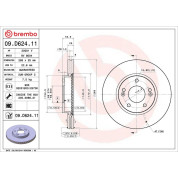 Bremsscheibe VA | HYUNDAI KIA | 09.D624.11