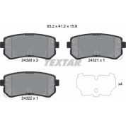 Bremsbelagsatz Kia T. Cee'D/I30/Accent/Rio/Sportage 05 | 2432001