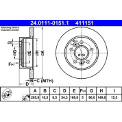 Bremsscheibe | 24.0111-0151.1