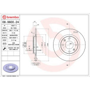 70 481 036 Bremsscheibe VA | CITROEN BX 85 | 08.9600.24