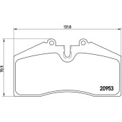 BREMBO Bremsklötze HA | PORSCHE 911, 928, 944 88-97 | P 65 005