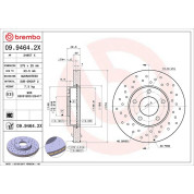 Bremsscheibe VA Xtra | MAZDA 3, 5 03 | 09.9464.2X
