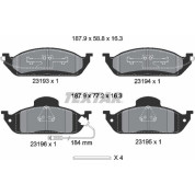Bremsbelagsatz Db P. W163 Ml | 2319303