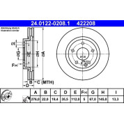 Bremsscheibe | 24.0122-0208.1