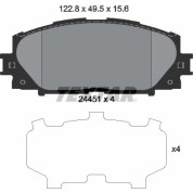 Bremsbelagsatz Toyota P. Prius 09 | 2445101