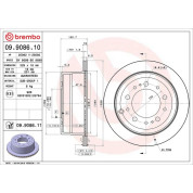 82 482 037 Bremsscheibe HA | TOYOTA Land Cruiser 98 | 09.9086.11