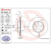 15 481 096 Bremsscheibe VA | MERCEDES W176,W246 11 | 09.B343.41