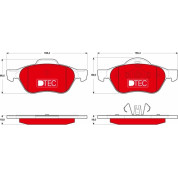 Bremsbelagsatz Renault P. Megane/Scenic 1,4-2,0 05- Dtec Cotec | GDB1687DTE