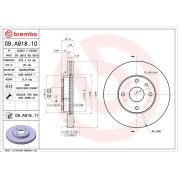 97 481 002 Bremsscheibe VA | CHEVROLET Epica 06 | 09.A918.11