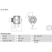 Lichtmaschine | CITROEN NEMO | 0 986 082 810