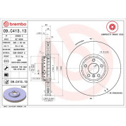 11 481 128 Brembo PREMIUM VA zweiteilig | BMW X5, X6 06 | 09.C413.13