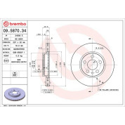 40 481 005 Bremsscheibe VA | FIAT Scudo,CITR Jumpy,PEUG 96 | 09.5870.34