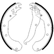 Bremsbacken | OPEL | 0 986 487 201