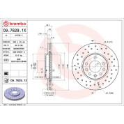 Bremsscheibe VA Xtra | OPEL Corsa,Astra,Meriva,Zafira 98 | 09.7629.1X